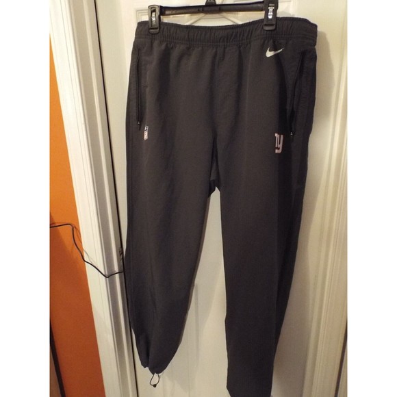 Nike XL NFL NY Giants Drawstring Waist Track Pants Elastic Drawstring Ankle - Picture 1 of 8